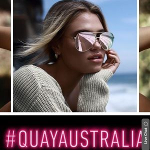 QUAY NWT never worn vivienne rose gold sunnies
